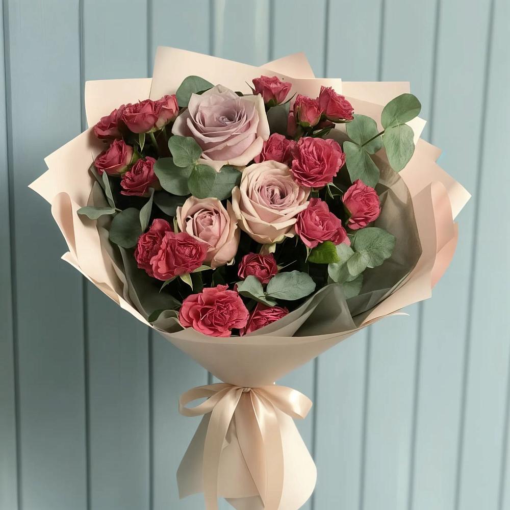 Букет цветов из: Гвоздики и Розы в Пшизове