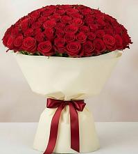 Букет 101 Красная роза Милано в Пшизове