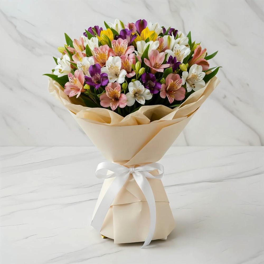 Букет цветов из: Альстромерии в Пшизове