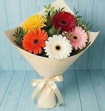 Букет цветов из:  Герберы в Пшизове