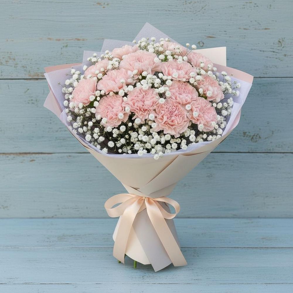 Букет цветов из: Гвоздики в Пшизове