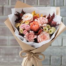 Букет цветов из:  Гвоздики, Хризантемы и Розы в Пшизове