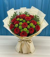 Букет цветов из:  Розы и Хризантемы в Пшизове