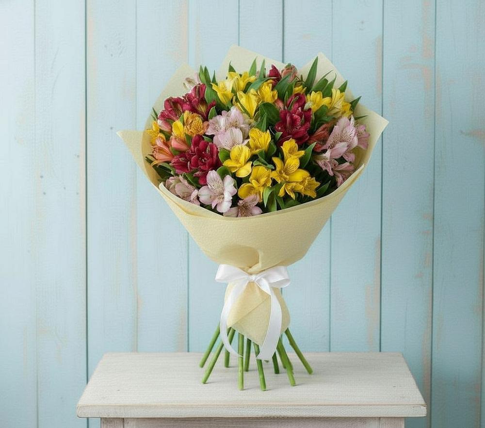Букет цветов из: Альстромерии в Пшизове