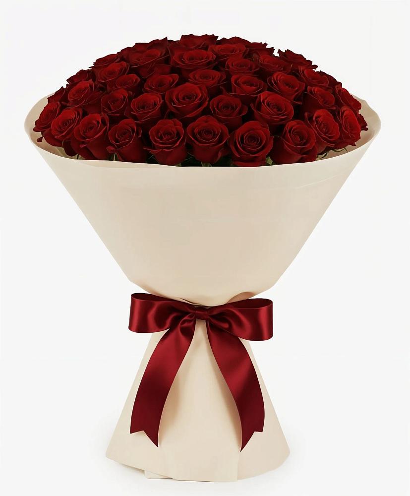 Букет 101 Бордовая роза Блэк Бакарра в Пшизове