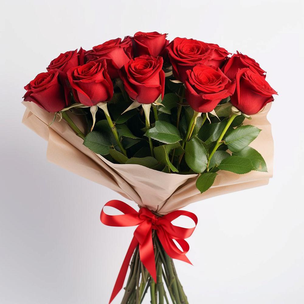 Букет 11 Красных роз Эдлесс Лав в Пшизове