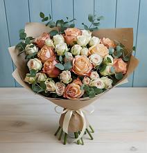 Букет цветов из:  Альстромерии и Розы в Пшизове
