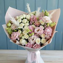 Букет цветов из:  Альстромерии и Розы в Пшизове